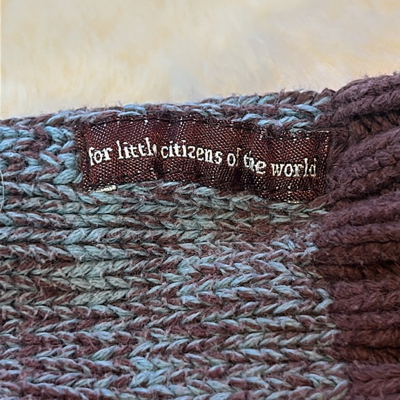 Tea Collection Kids Zip Up Sweater Cardigan Brown and Teal OG Designs - Picture 9 of 9